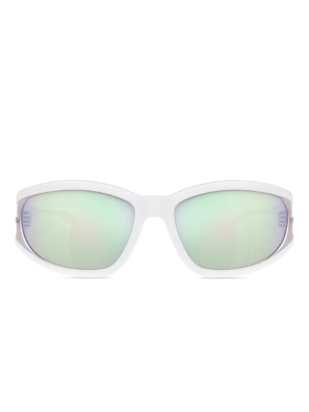  Diesel Logo-plaque Sunglasses - White 