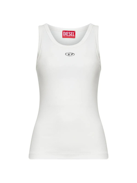  Diesel Logo-plaque Tank Top - White 
