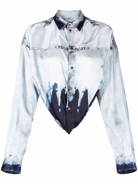  Diesel Long-sleeve Denim Shirt - Blue 