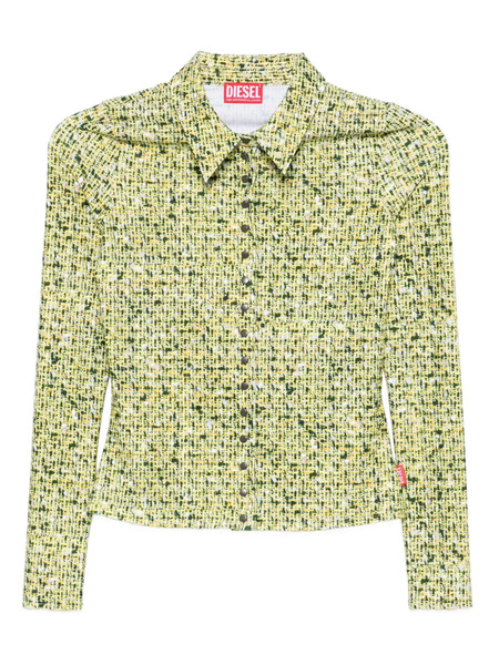  Diesel Long-sleeve Patterned Top - Green 