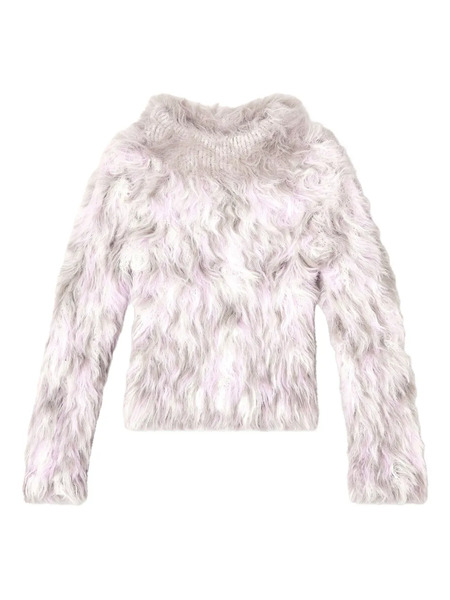  Diesel Long-sleeve Textured Sweater - White 