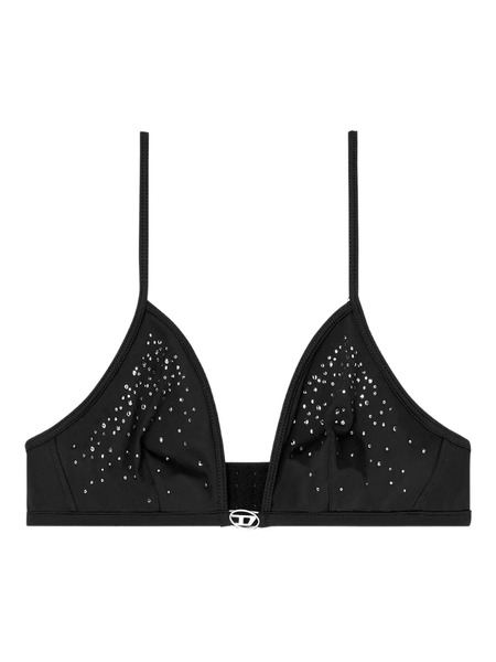  Diesel Luna-dnm Embellished Triangle Bra - Black 