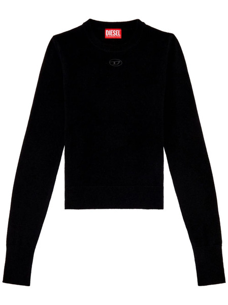  Diesel M-areesax Logo-plaque Jumper - Black 