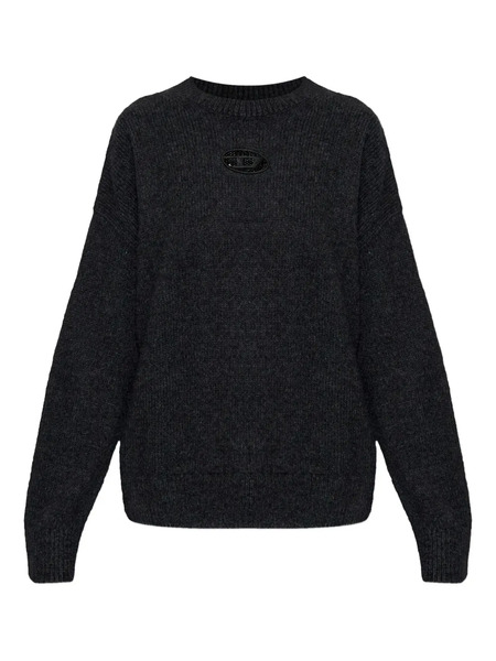  Diesel M-areeta Logo Cut-out Sweater - Grey 