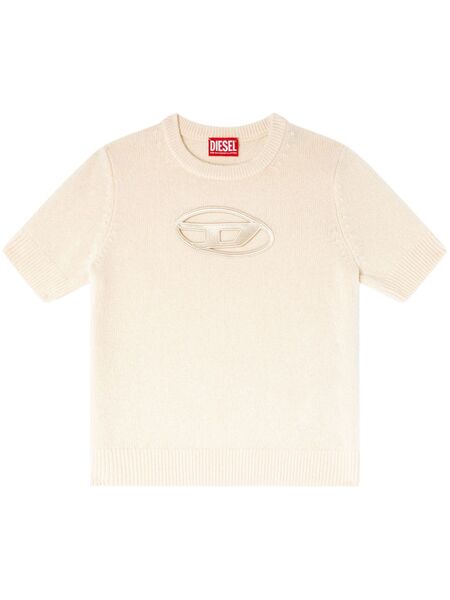  Diesel M-argarin-ss Knitted Top - Neutrals 