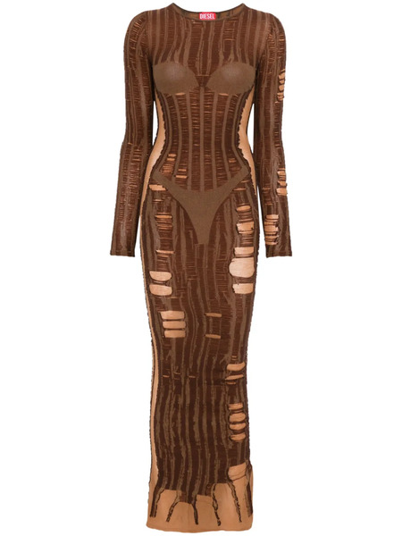  Diesel M-calimera Maxi Dress - Brown 