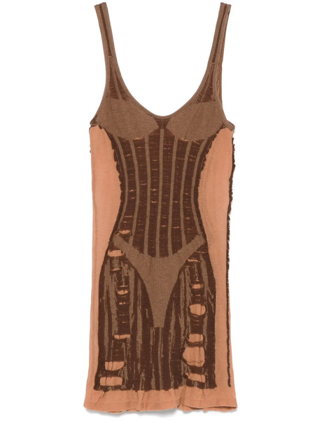  Diesel M-calimera Mini Dress - Brown 
