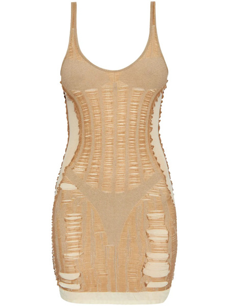  Diesel M-calimera Mini Dress - Neutrals 