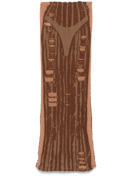  Diesel M-calina Midi Skirt - Brown 