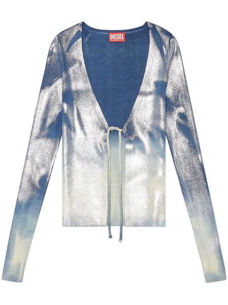  Diesel M-isolde Faded Cardigan - Blue 