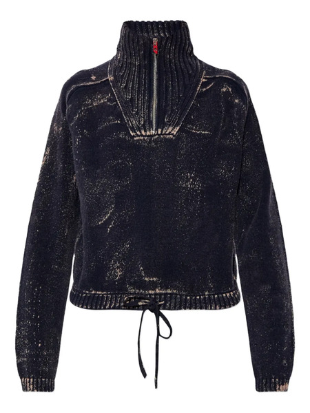  Diesel M-marcellette Half-zip Sweater - Blue 