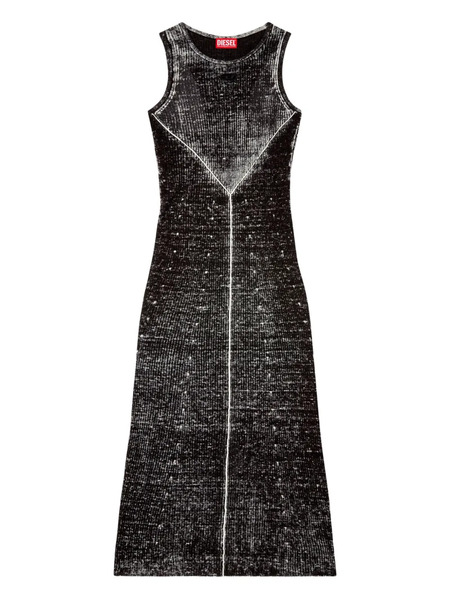  Diesel M-rab Midi Dress - Black 