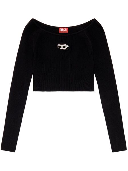  Diesel M-vera-ls Knitted Top - Black 