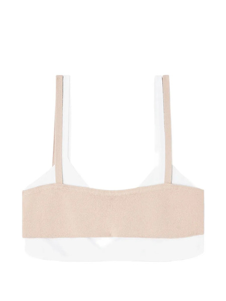  Diesel M-zelda Ribbed Panelled Top - White 
