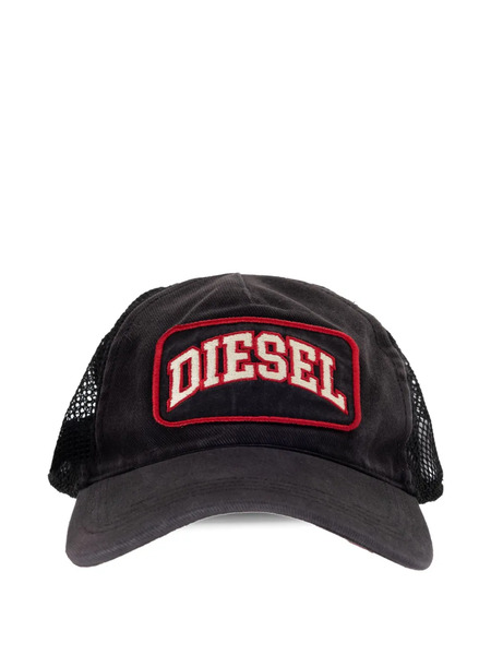  Diesel Meshy Panneled Cap - Black 