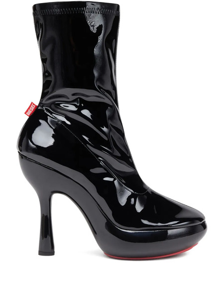  Diesel 120mm D-lake Platform Boots - Black 