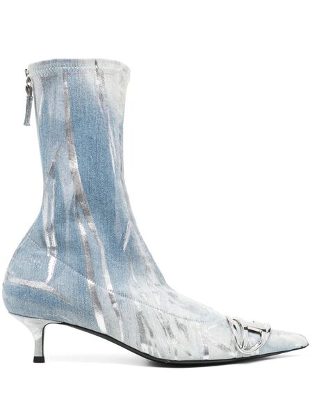  Diesel 55mm D-venus Kittie Ankle Boots - Blue 