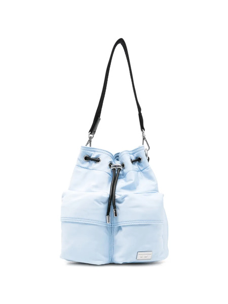  Diesel Multi-pkts Bucket X Pocket Drawstring Shoulder Bag - Blue 