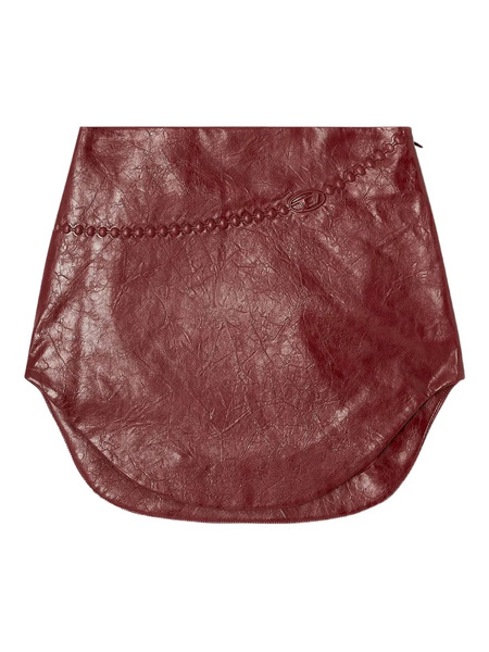  Diesel O-hara Embossed-motif Mini Skirt - Brown 