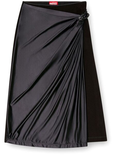  Diesel O-silv Midi Skirt - Black 