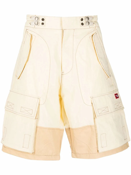  Diesel Panelled Multi-pocket Cargo Shorts - Neutrals 
