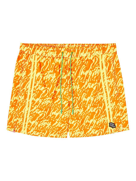  Diesel Patterned Swim Shorts - Yellow 