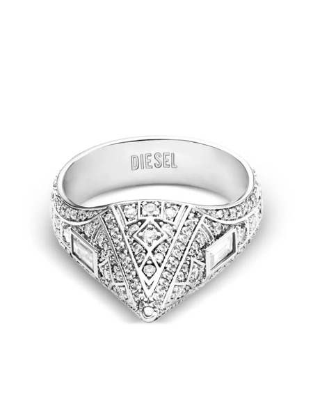  Diesel Pavé-cone Ring - Silver 