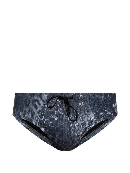  Diesel Printed Swim Trunks - Grey 