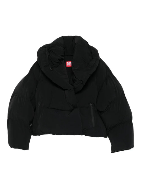  Diesel Quilted High-neck Jacket - Black 