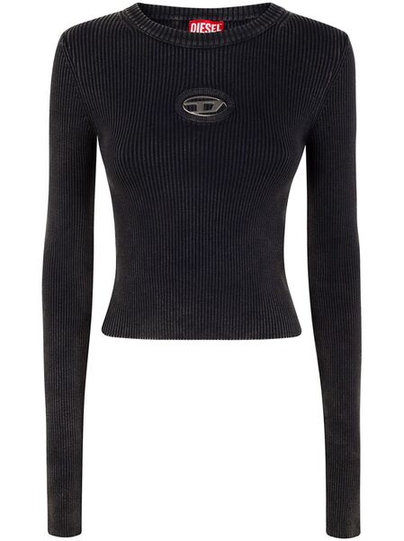  Diesel Ribbed Knit Top - Black 