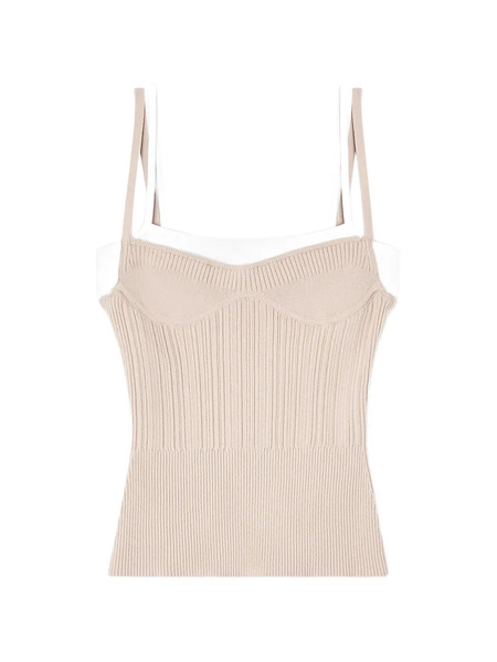  Diesel Ribbed Strap T-shirt - Neutrals 