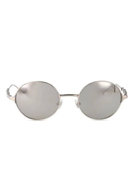  Diesel Round-frame Metal Sunglasses - Grey 