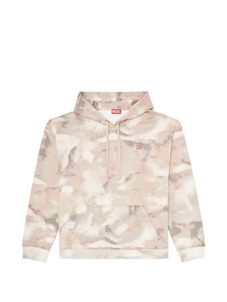  Diesel S-boxt Abstract-pattern Hoodie - Neutrals 