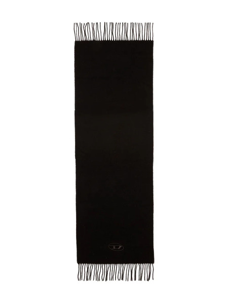  Diesel S-imon-d-long Fringed Scarf - Black 