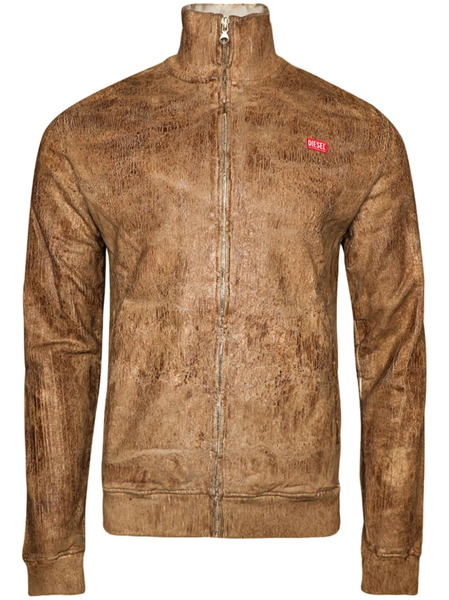  Diesel S-nyce Logo-patch Bomber Jacket - Neutrals 