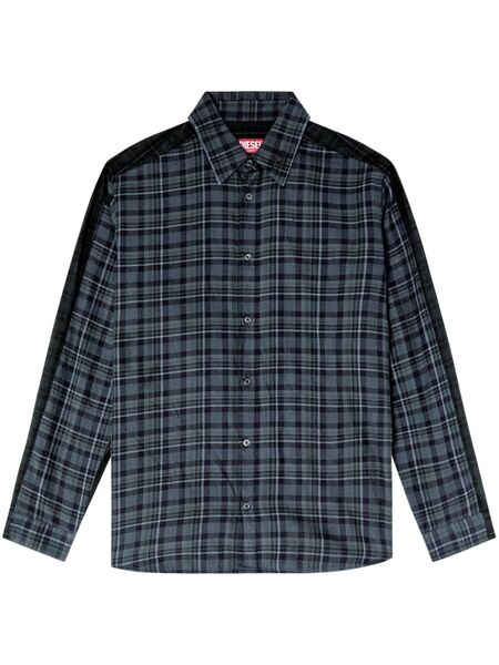 Diesel S-simply-check Shirt - Blue 