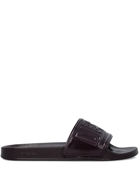  Diesel Sa-mayemi Logo-embossed Slides - Brown 