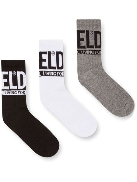  Diesel Skm-ray Socks (sets F 3) - Black 