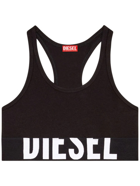  Diesel Stretchy Cotton Bralette - Black 