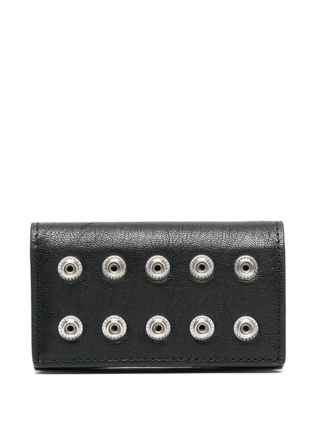  Diesel Studded Leather Wallet - Black 