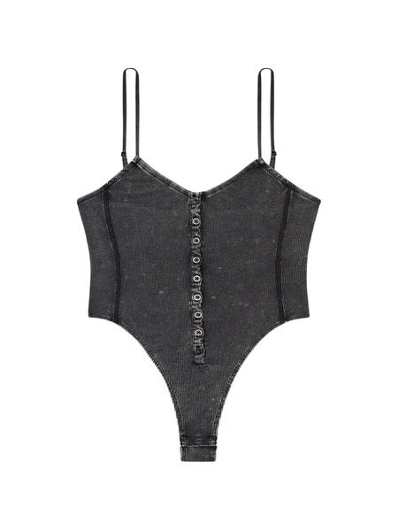  Diesel T-ley Ribbed Bodysuit - Grey 