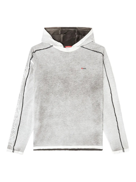  Diesel T-riven Long-sleeve Hoodie - Grey 
