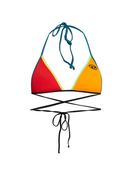  Diesel Trisha-d-pop Logo Triangle Bikini Top - Red 