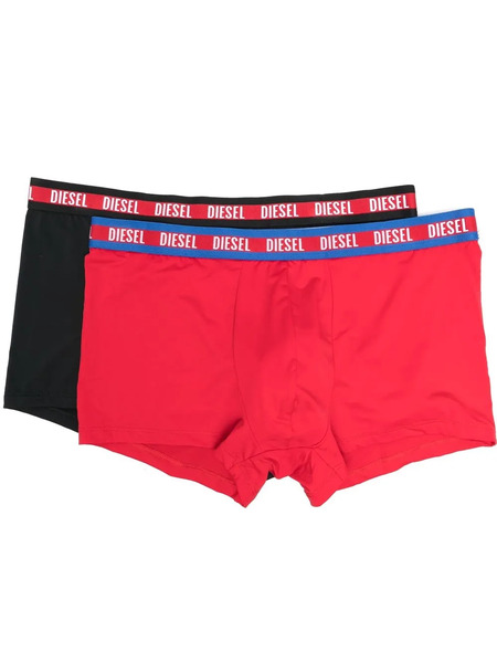 Diesel Two-pack Logo Boxer Briefs - Red 