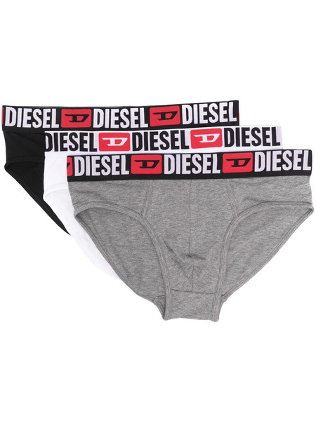  Diesel Umbr-andre Briefs (pack Of Three) - Green 