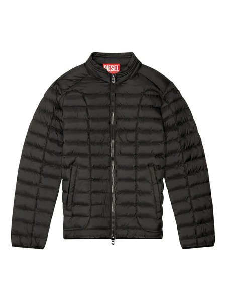  Diesel W-pilot Zip-up Padded Jacket - Black 