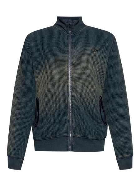 Diesel Waffle-knit Cardigan - Blue 