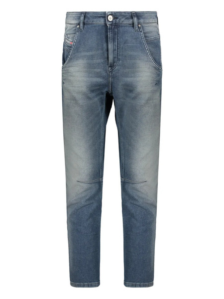  Diesel Washed Effect Five-pocket Jeans - Blue 