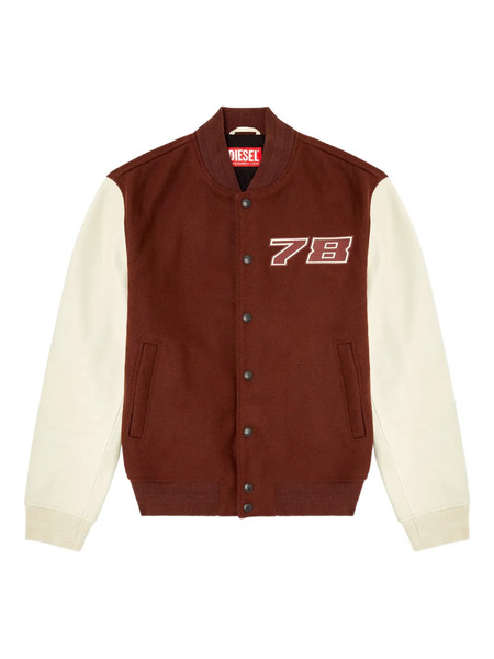  Diesel Wool-blend Varsity Jacket - Red 