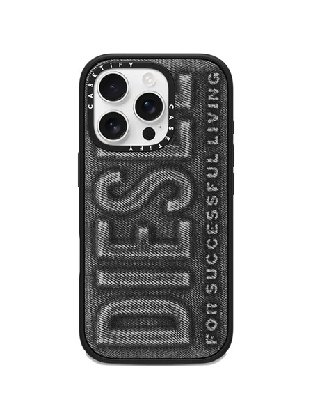  Diesel X Casetify Denim-effect Iphone 16 Pro Case - Black 